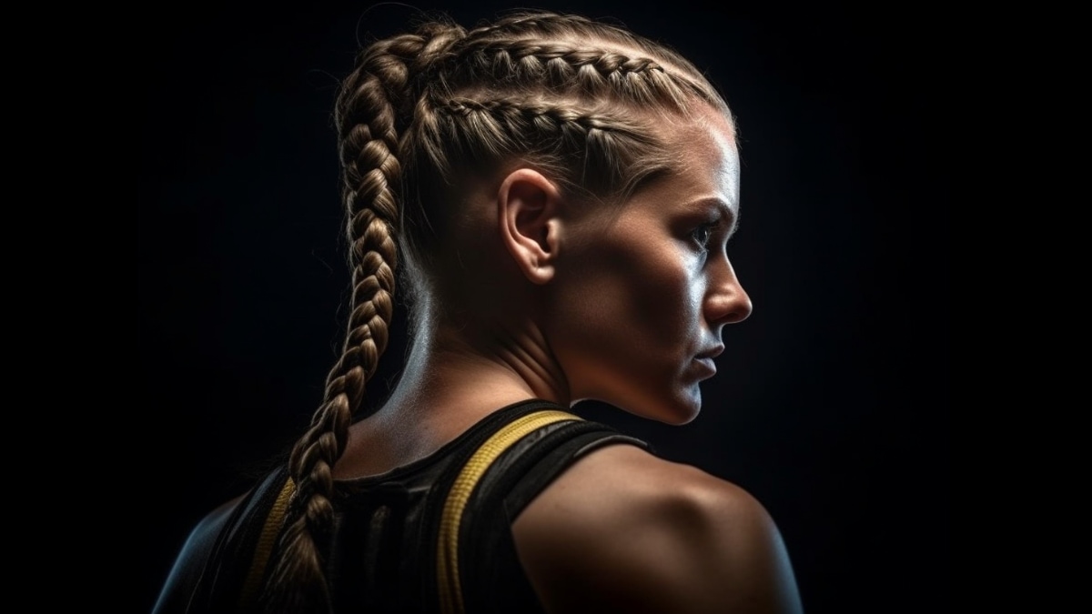 Dutch boxer braid for martial arts