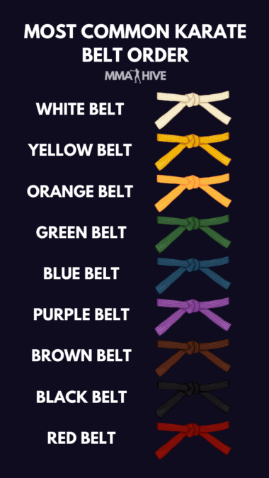 Karate Belt Order Explained - MMA Hive