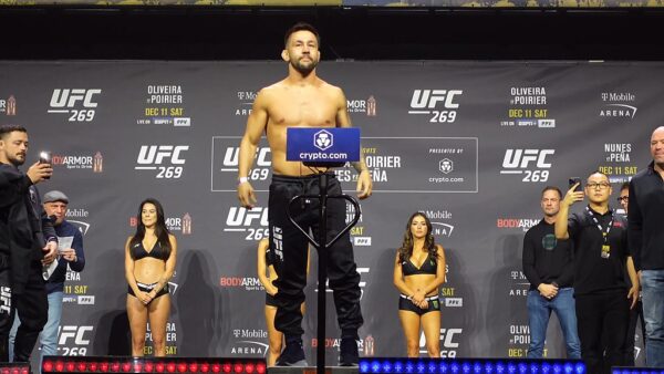 Pedro Munhoz at the UFC weigh in