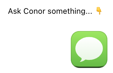 How to open Ask Conor chatbot
