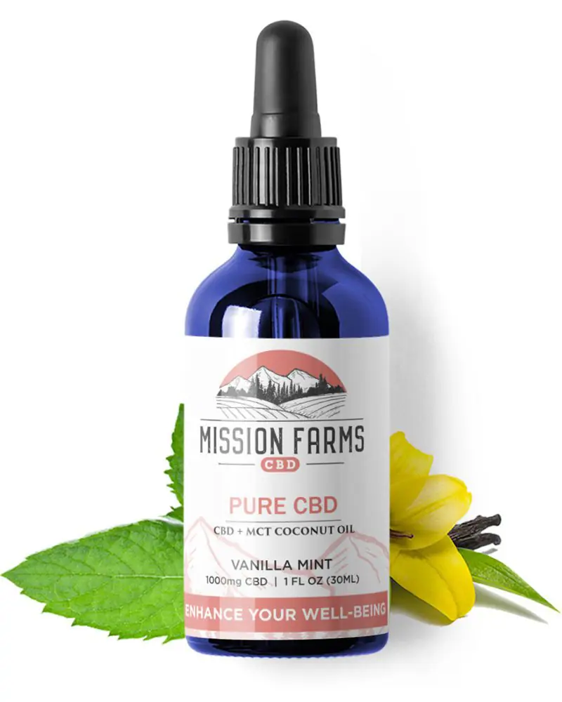 Mission Farms Vanilla Mint Pure CBD Oil