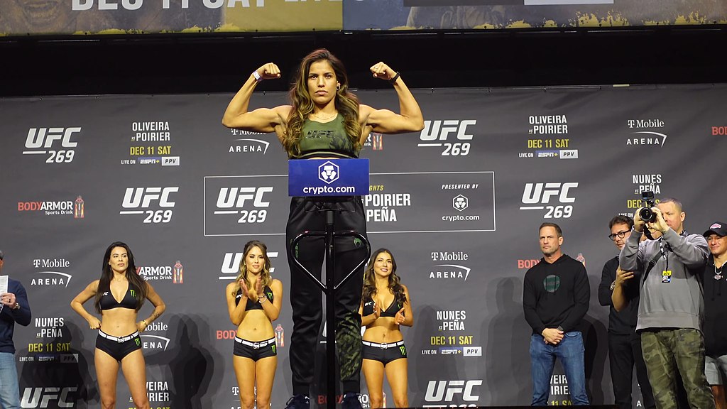 Julianna Pena at UFC 269 weigh in