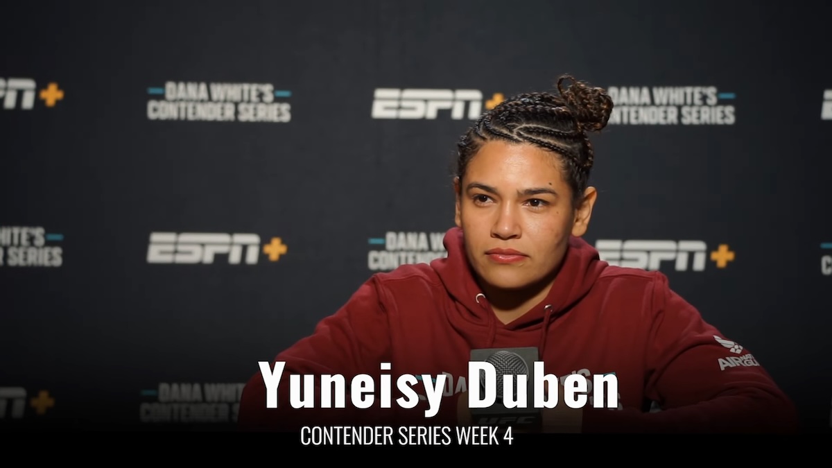 Yuneisy Duben DWCS post fight interview
