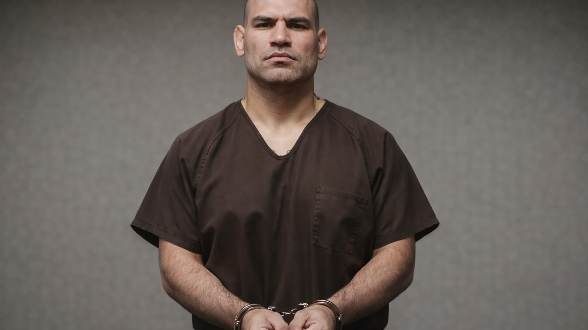 cain velasquez in chains following prison sentence