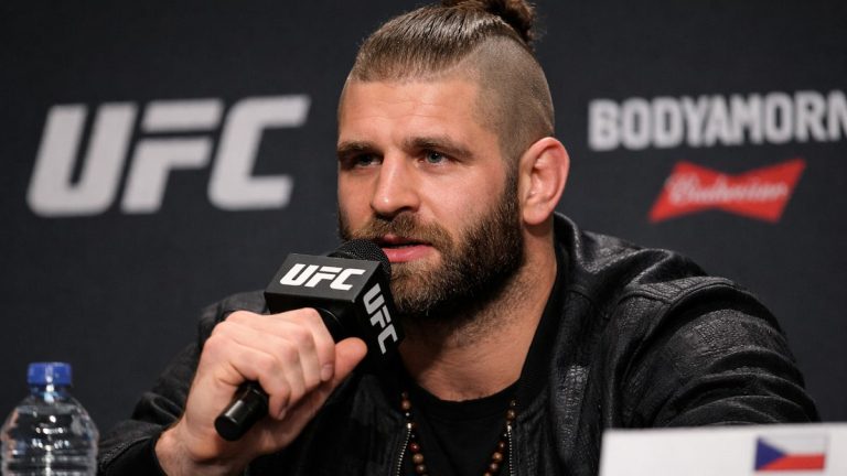 Jiri Prochazka speaking at a UFC press conference