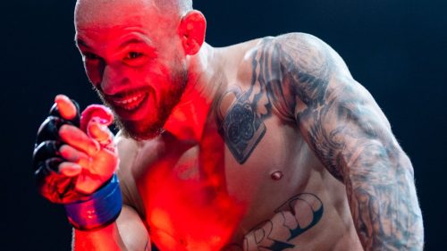 jean silva celebrating ufc win