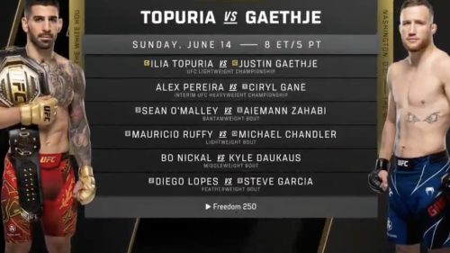 ufc freedom 250 full fight card